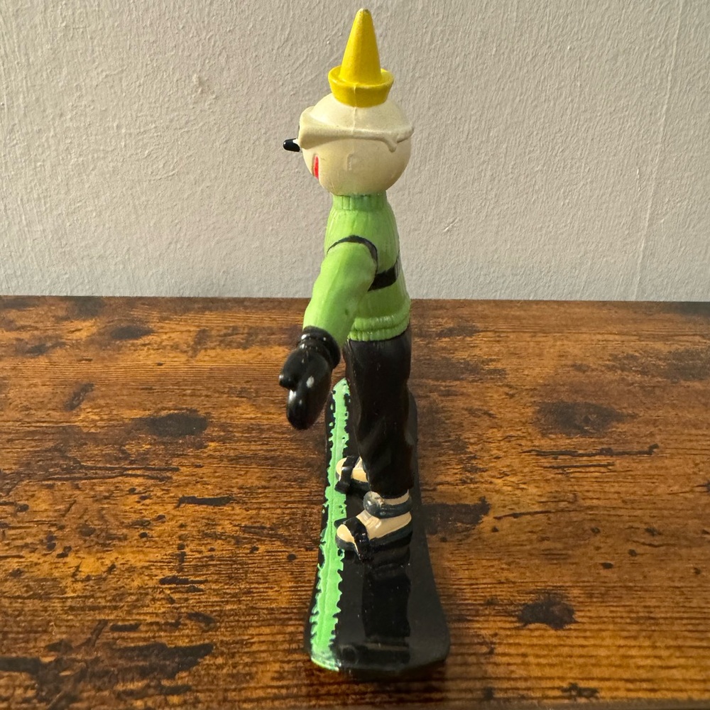Vintage Jack in the Box Bendable PVC Snowboard Figure - 4” - Picture 4 of 5